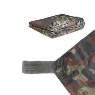 Lona improvisada de 3x3m com camuflagem MilTec FLECTAR 2