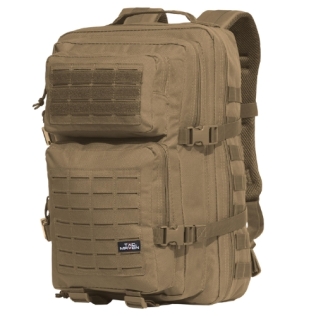 Mochila PENTAGON Assault Large Laser Cut de 51 litros na cor Coyote