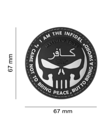 Patch de borracha 3D THE IFIDEL PUNISHER JTG