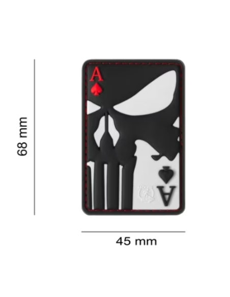 Patch de borracha 3D JUNISHER ÁS DE ESPADAS JTG