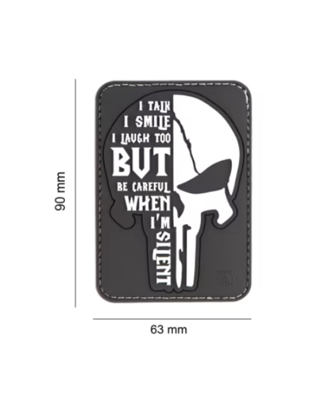 Patch de borracha 3D SILENT PUNISHER JTG