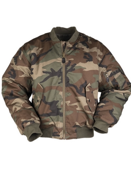 Jaqueta Bomber MILTEC US MA1 Woodland