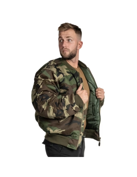Jaqueta Bomber MILTEC US MA1 Woodland