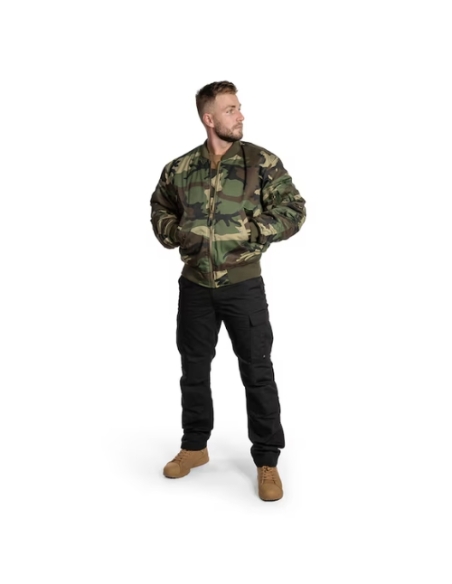 Jaqueta Bomber MILTEC US MA1 Woodland