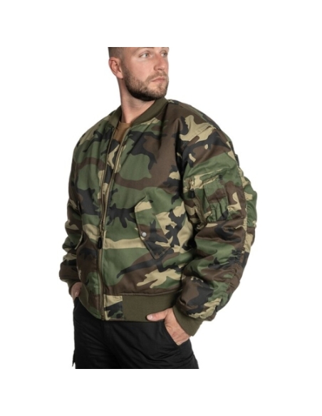 Jaqueta Bomber MILTEC US MA1 Woodland