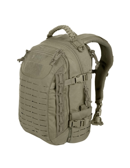Mochila tática militar adaptável Direct Action Dragon Egg MK II de 25 litros na cor verde.