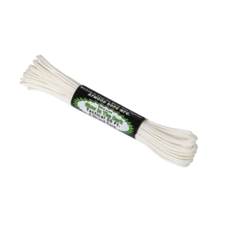 Corda de paracord Helikon-Tex Glow in the Dark 550, 15 metros com 4 fios internos, branca luminescente.
